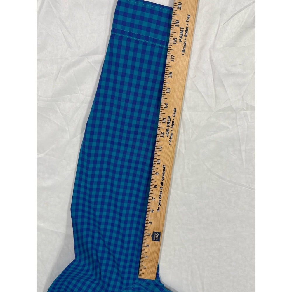 NWT Crown&Ivy Men's SzM Long Sleeve Button Down Shirt Blue‎ Plaid Cotton Spandex - Picture 9 of 16
